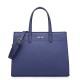 Stylish leather handbag blue