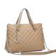 Women's leather shoulder bag blue