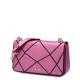 Women's constrasting leather handbag beige