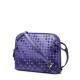 Women's leather handbag blue