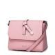Layer cowhide bag Pink