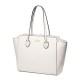 Genuine leather Tassel women tote bag Beige