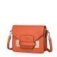 NUCELLE colorful leather messenger bag green