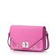 Genuine leather women messenger bag pink