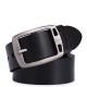 Leather men belt deep coffee